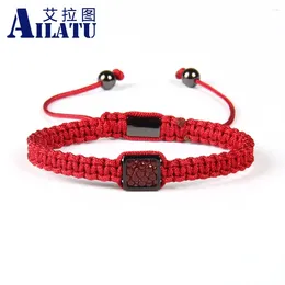 Strand Ailatu – Bracelets pour hommes, qualité supérieure, mélange de couleurs, cuir véritable Python, macramé Stingray, pour Couples, en vente
