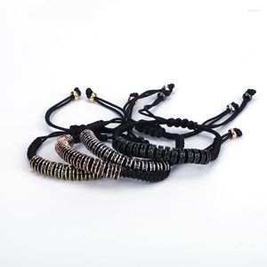 Strand Anil Arjandas macramé tressage Bracelets pour femmes bricolage tissage Bracelet taille réglable fil avec pavé CZ en gros