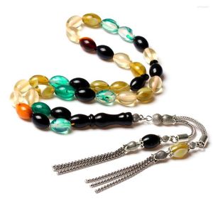 Brin arabe Misbaha résine colorée Tasbih musulman 9 13mm 33 perles cadeaux islamiques chapelet turquie bijoux prière faite à la main Sibha