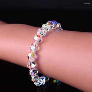 Strand Oostenrijk Kristallen Armband Mode Glanzende Stenen Kralen Elasticiteit Touw Armbanden Voor Vrouwen Sieraden Meisje Gift