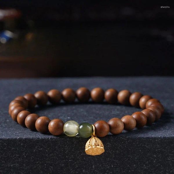 Strand Authentic India Laoshan Sandalwood Bracelet Good Luck Rosaire pour petite amie