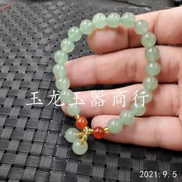 Strand Aventurine Quartz Rock Ball 8 mm Bracelet vert herbe jade