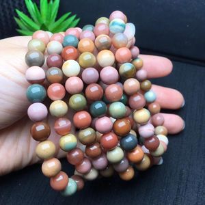 Strand kralen strengen pc natuurlijke alxa agaat armband ronde kraal kristal genezende steen mode sieraden cadeau voor vrouwen heren