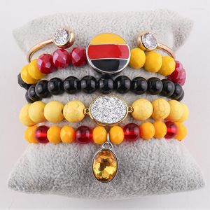 Brins perlés brins RH mode bijoux Bracelet UK/USA/DE multicolore 5pc pile bracelets ensembles pour femmes bijoux Inte22