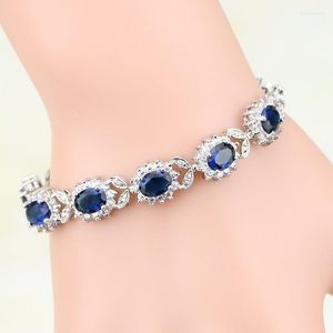 Strand kralen strengen romantische mode sprankelende kleurrijke zirkoon armband elegante dames verloving bruiloft sieraden inte22