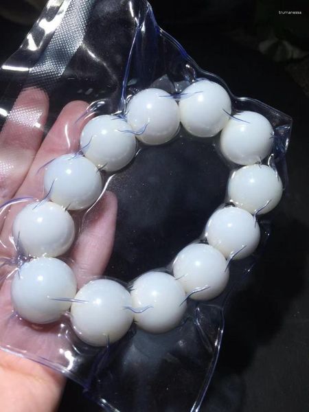 Strand Beaded Strands White Jade Bodhi Pearls Selon l'image Haute densité et lisse Pas de blanchiment ni d'épilation Graines naturelles Raym22