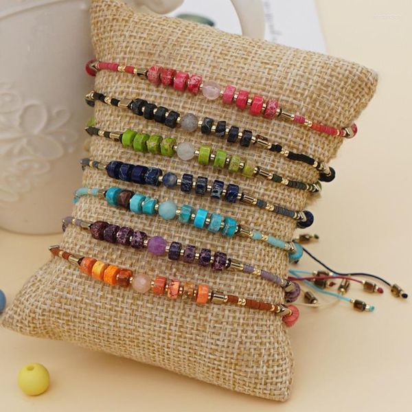 Strand Beaded Strands XUXI Mujeres Personalidad Pulsera Japan Rice Beads Hecho a mano Parejas Moda Cuerda Cadena S154 Inte22