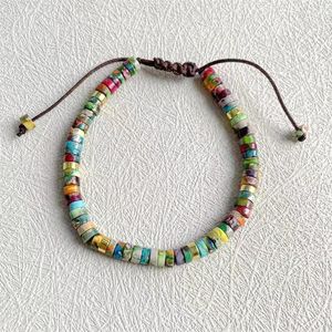 Bracelet de perles 7 chakras tissé à la main, pierre naturelle, style Boho, breloque de Yoga, bijoux à la mode, cadeaux pour femmes