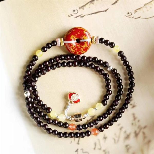 Strand Bijoux Bracelet Femme Bangles Hombre Colares Feminino Men Collier Love Gift Small Folide Rosewood Collarbone Chain