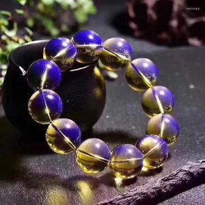 Strand Blue Amber Hand String Buda Beads Bead Bracelet de joyas para hombres y mujeres Cristal de la suerte