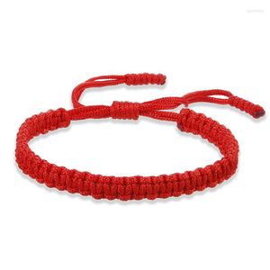 Strand Boho Tressé Bracelet Pour Femmes Ethnique Tibétain Chanceux Bracelets Bracelets Coloré Fil Noeuds Tissé Corde Amant Amant Bijoux