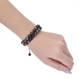 Strand Bracelet Tiger Eye Stone zinvolle natuurlijke energiebalans Handgemaakt geschenk voor bescherming Breng geluk paren