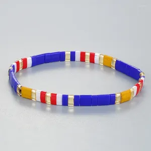 Strand C.QUAN CHI Womens TILA kralen armband handgemaakte stapel vriendschap stretch armbanden snoep kleuren