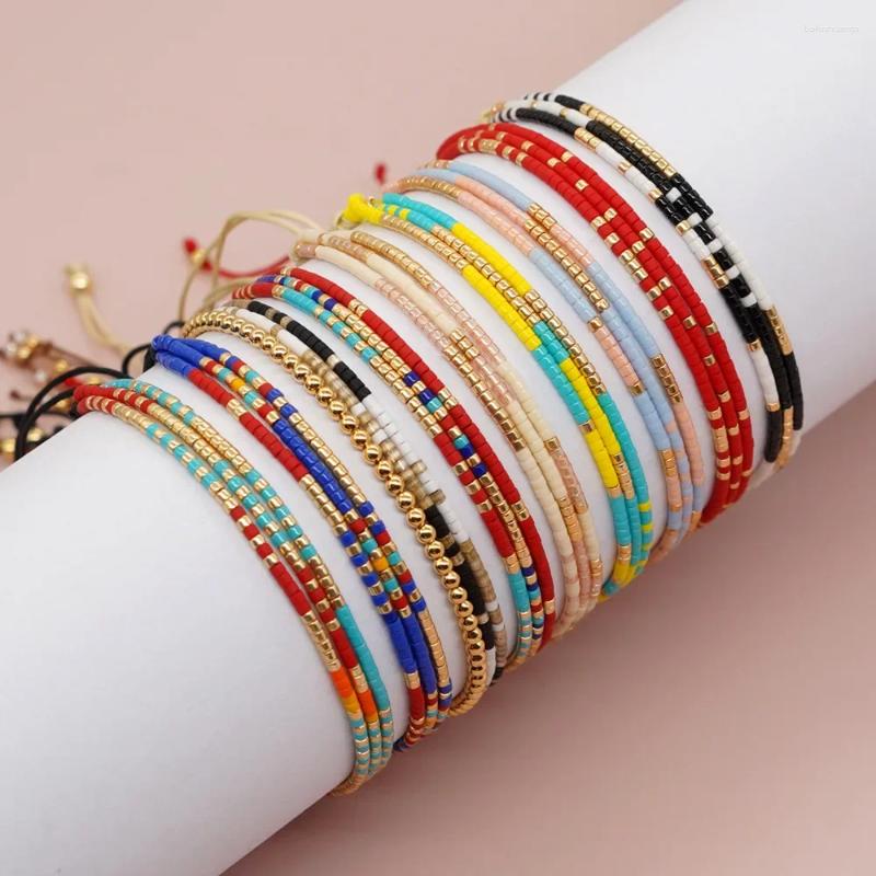 Strand CCGOOD Boho Jewelry Multi-Layers Miyuki Glass Seed Beads Summer Bracelets Dainty Adjustable Bracelet For Women Pulseras Mujer