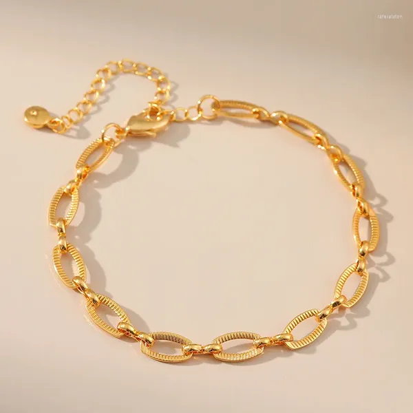 Strand CCGOOD Diseño circular Estilo punk Pulsera elegante para mujer Chapado en oro 18 K Pulseras de alta calidad Joyería de moda Pulseras Mujer