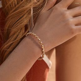 Strand CCGOOD Gouden Armbanden Voor Vrouwen Zirkoon Armband Plated Hoge Kwaliteit Cadeau Vriendin Minimalistische Sieraden Pulseras Mujer