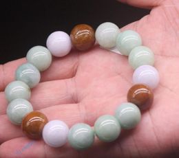 Strand gecertificeerd 3 kleuren natuurlijke klasse A Ite kralen armband 14 mm steen