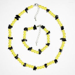 Strand Charms Pulsera de collar hechas a mano para mujeres Faux Resin Ambers Beads Rosary Groker Bangles Agates Accesorios de joyería B555