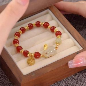 Strand Chinese Jade Bracelet voor dames ins Small Design High Beauty Student Vriend Gu Fengsheng