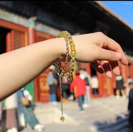 Strandarmbanden in Chinese stijl Tempel Handgemaakte wierookas Halve suikerkralenkettingarmband Multi-turn aanpassing gestapeld