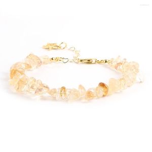 Pulsera de cristal de grava con Chips de hilo, piedras preciosas naturales, peridoto verde, amatista, cuentas de granate, Pulseras para mujeres, niñas y adolescentes