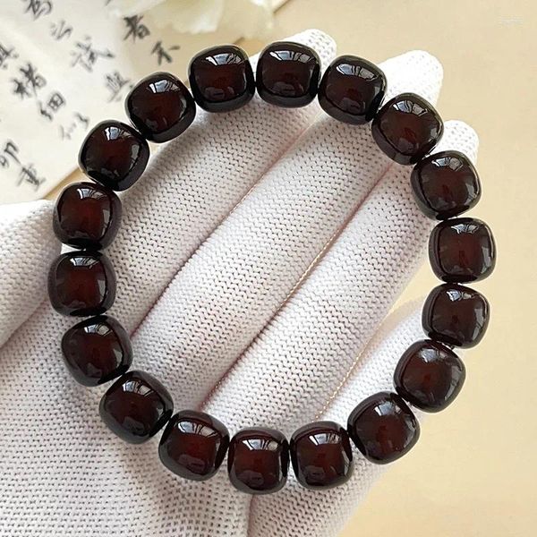 Bracelet de racine de racine de chocolat de brin Classic Religieux Méditation Méditation pour hommes et femmes bijoux en gros Amulet précieux cadeau