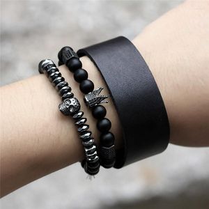 Brin classique noir pierre gemme naturelle bouddhiste bouddha perles de prière Bracelet Bracelet cuivre métal bijoux accessoires pour hommes femmes
