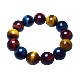 Strand Color Tiger Eye Bracelet Fashionable Safe and Eco-Friendly Material N Women Boys Girls Jewelry Gifts