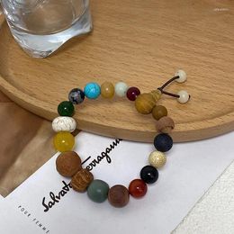 Strand Style chinois coloré de différentes couleurs dix-huit perles Bodhi Seed Bracelet For Women Man Vintage Bijoux Accessoires Cadeau de fête