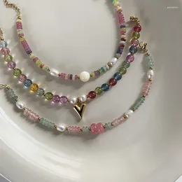 Strang Bunte Naturstein Süßwasser Perle Handgemachte Perlen Armband Mode Design Hohe Qualität Exquisite Armbänder Frauen Schmuck
