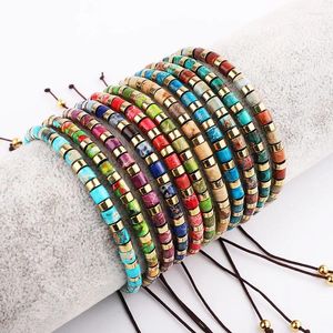 Strand Mignon Design Colorful Imperial Jasper Stone Beads Friendship Bracelet For Women Jewelry Gift