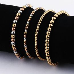 STRAND DIYALO Vrouwelijke roestvrijstalen bol kralen armbanden goud zilveren kleur manchet vrouwen statement sieraden pulsera polsbandje