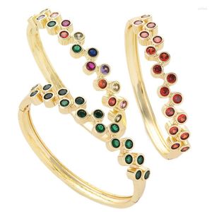 Strand Dots Baguette Bracelet Bracelet Réglable En Eau-vague Cubique Zircone Bracelets De Manchette Pour Femmes Grand Bracelet Luxueux Jewerly