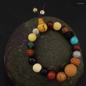 Chaîne à main Bodhi à dix-huit graines avec perles Vajra multi-trésors, chapelet chinois Chic pour hommes et femmes pour les amoureux