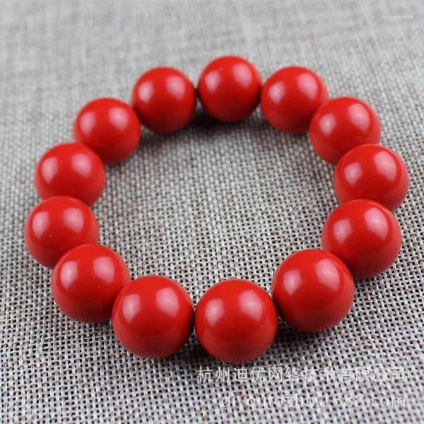 Strand Factory Wholesale Animal Year Products for Men and Women Couple Crystal Jewelry Gift108 Buddha Beads Taiwan Red Cinnabar Bracelet