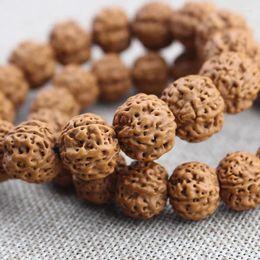 Strand Factory Wholesale Fine Pick Népal Big Rudraksha Beads Bracelet Original Seed Faces Faces Men and Women Couple Bouddha Hand J