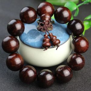 Strand Factory Wholesale Laos Red Sandal Wood Perles Bracelet Artefact culturel en bois