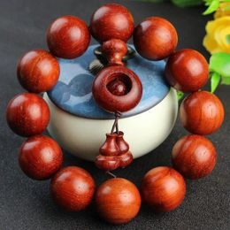 Strand Factory Wholesale Rosewood Bracelet Padauk Bouddha en bois Bouddha Artefact culturel africain masculin et femelle