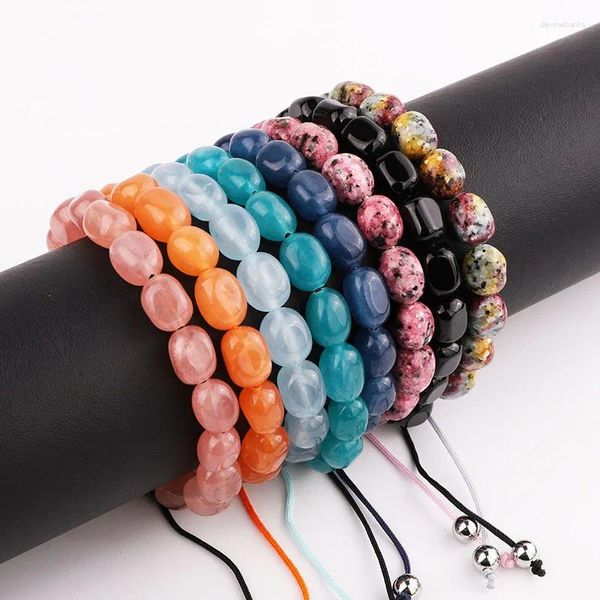 Strand Fashion Colored Jade Beads Elegant Custom Macrame Bracelet For Women Jewelry Gift