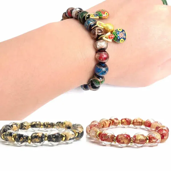 Pulsera de esmalte de color gris de incienso étnico de moda de hebra Qin Xiaoxian con brazalete de bestia Yonghegong de Beijing para hombres y mujeres regalo