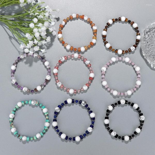 Pulsera de cuentas de cristal de piedra de diseño exclusivo de Strand, pulsera de energía hecha a mano para aliviar la curación, regalo de cumpleaños para mujer, venta al por mayor