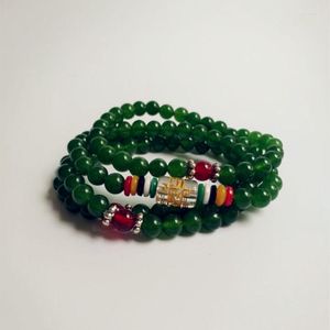 Strand Fashion Multi-Circles Green Bead Bracelet Bright Party Girl Travel