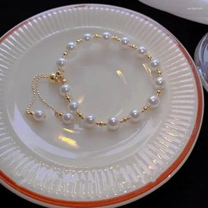 Strand Tendencia de la moda Diseño único Elegante Pulsera de perlas barrocas delicadas Joyería premium para damas Regalo de fiesta de cumpleaños para niñas