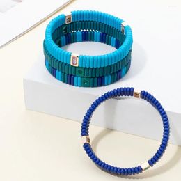 Bracelet élastique en émail pour femmes, brin de mode pour automne/hiver, perles de 2 à 8mm, avec Zircon, accessoires de bijoux, cadeau