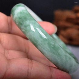 Magnifique Bracelet en Jade vert clair pour femme, sculpté à la main, 56mm-62mm, KYY1406