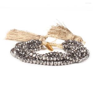 STRAND GO2BOHO Bracelet voor vrouwen Geschenk Mexicaanse armbanden Miyuki Tassel Pulseras Femme Crystal kralen sieraden drop sieraden