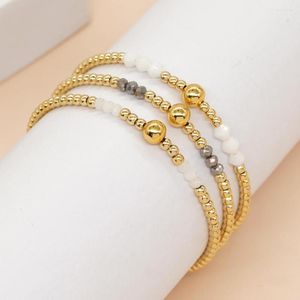 Strand Go2boho Cristal Perle Bracelets Pour Femmes Cadeau De Mode Plaqué Or Amitié Réglable Bijoux