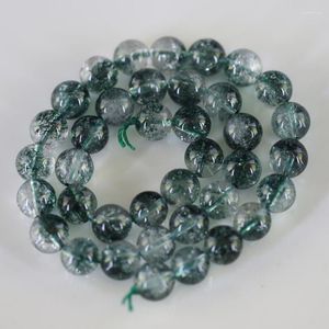 Brin vert cristal naturel chaîne fantôme gardien énergie vitalité richesse boule hommes et femmes Bracelet bricolage accessoires