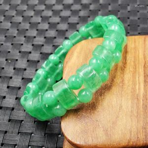 Bracelet rock à quartz vert à la jade en gros