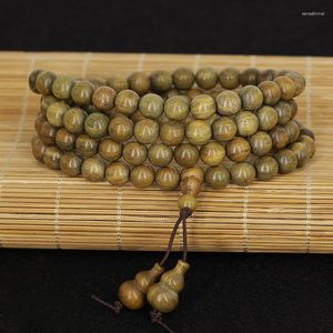 STRAND GROEN Sandelhout Bracelet 108 Rozenkrans Heilige Boeddha kralen DIY Disciples Gompreuzestijl Geur Men Women Fabrikanten